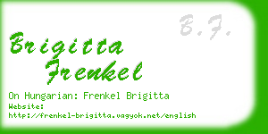 brigitta frenkel business card